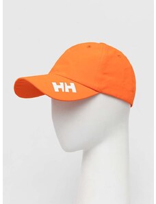 Kšiltovka Helly Hansen oranžová barva, s potiskem, 67155