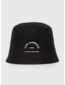 Klobouk Karl Lagerfeld černá barva