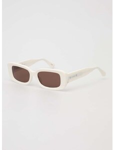Sluneční brýle AllSaints dámské, bílá barva, ALS500682453