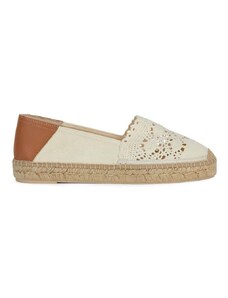 Espadrilky Geox D LAMPEDUSA béžová barva, D45V0D 0DS10 C6738