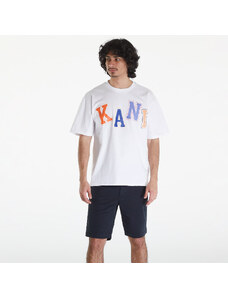 Pánské tričko Karl Kani Woven Signature Multicolor Logo Tee White