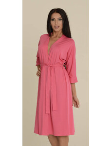 Women's bathrobe De Lafense 892 Visa long 3XL-4XL raspberry 021