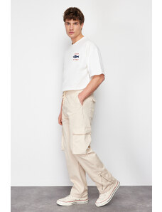 Trendyol Stone Regular Fit Cargo Pocket Trousers