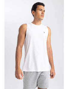 Defacto Fit Slim Fit Printed Crew Neck Singlet