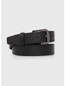 Oboustranný kožený pásek Calvin Klein pánský, černá barva, K50K511574