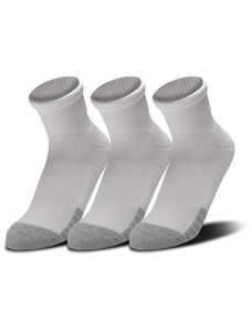 Pánské ponožky Under Armour Heatgear Quarter 3-Pack White