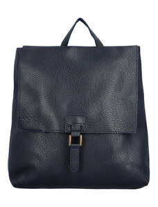 MaxFly Stylový dámský koženkový kabelko-batoh Octavius, tmavě modrý