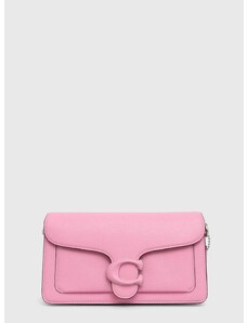 Kožená kabelka Coach Tabby Shoulder Bag 26 růžová barva