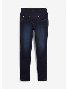 bonprix Velmi strečové džíny s pohodlnou pasovkou Modrá