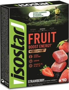ISOSTAR Energy Fruit Boost, box, 10x10g jahoda