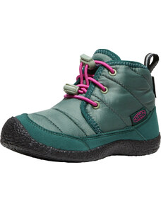 Keen HOWSER II CHUKKA WP CHILDREN dark forest/fuchsia purple