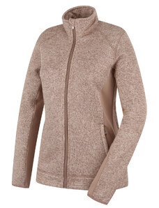 Dámský fleecový svetr na zip HUSKY Alan L beige