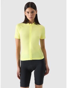 4F Dámské rozepínací cyklistické tričko - žluté