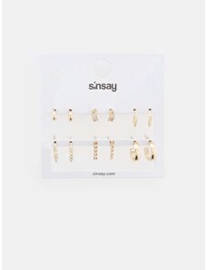 Sinsay - Sada 6 párů náušnic - zlatá