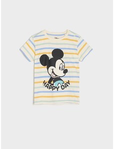 Sinsay - Tričko Mickey Mouse - krémová