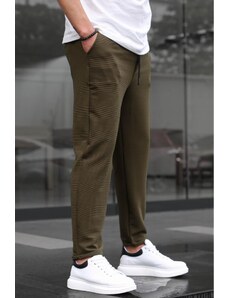 Madmext Khaki Basic Waffle Fabric Men's Trousers 6509