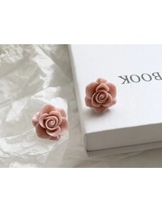 China Jewelry Naušnice růže růžové