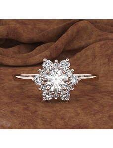 China Jewelry Prsten vločka růžovězlatý vel. 8