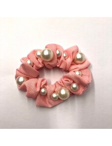 China Jewelry Gumička s perličkami - růžová