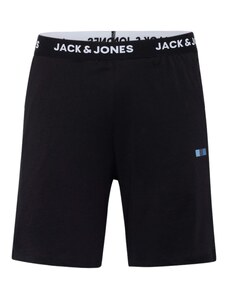 JACK & JONES Pyžamové kalhoty 'FRED' námořnická modř / světlemodrá / černá / bílá