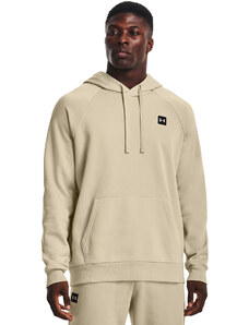 Pánská mikina Under Armour Rival Fleece Hoodie Khaki Base