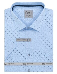 Pánská košile krátký rukáv AMJ VKSBR 1372 Slim Fit Comfort