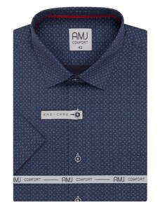 Pánská košile krátký rukáv AMJ VKSBR 1376 Slim Fit Comfort