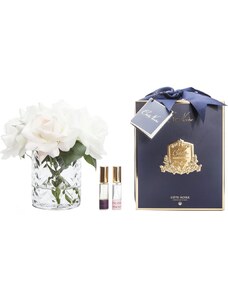 Côte Noire – Herringbone kytice parfémovaných růží Blush & White Roses