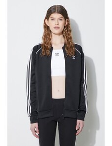 Mikina adidas Originals dámská, černá barva, s aplikací, IK4034