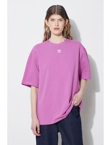Bavlněné tričko adidas Originals Adicolor Essentials růžová barva, IR5924
