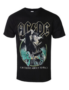 Tričko metal pánské AC-DC - FTATR Yellow Outlines - ROCK OFF - ACDCTS98MB