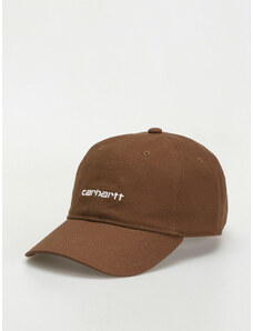 Carhartt WIP Canvas Script (lumber/white)hnědá