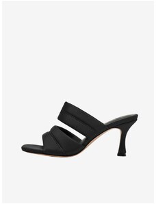 Černé dámské pantofle na podpatku ONLY Alysssa-4 - Dámské