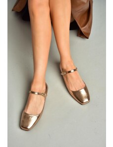 Fox Shoes S726252508 Bronze Patent Leather Women's Flats