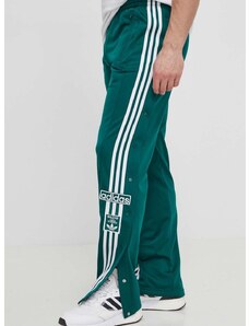 Tepláky adidas Originals zelená barva, vzorované, IM8213