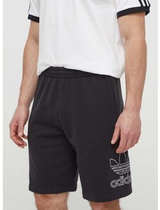 Bavlněné šortky adidas Originals Adicolor Outline Trefoil černá barva, IU2370