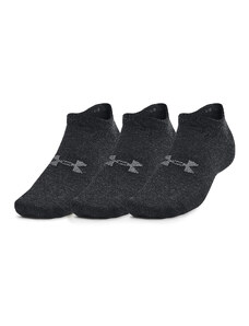 Pánské ponožky Under Armour Essential No Show 3-Pack Black