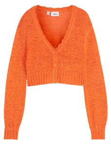 bonprix Pletený kabátek, pro dívky Oranžová
