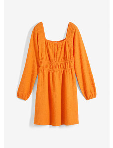 bonprix Krepové žerzejové šaty Oranžová