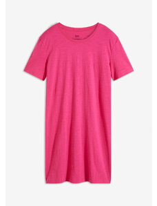 bonprix Oversized noční košile z efektního vlákna Pink