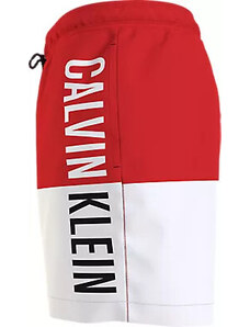 Pánské plavky Tkaný spodní díl MEDIUM DRAWSTRING-BLOCK KM0KM00994XM9 - Calvin Klein