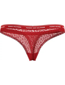 Dámská balení 3 PACK THONG LACE (EXT SIZES) UW0UW048960WR - Tommy Hilfiger