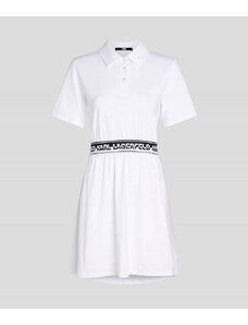 ŠATY KARL LAGERFELD LOGO TAPE SHIRT DRESS