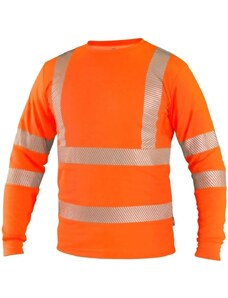CANIS SAFETY CXS OLDHAM pánské reflexní tričko s dlouhým rukávem oranžová