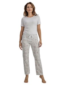 Wadima Dámské pyžamové kalhoty s dlouhými nohavicemi, 104395 284, béžově šedá