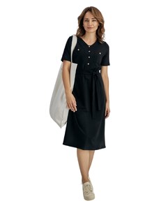 Wadima Dámské šaty s krátkým rukávem, 1N528 29, černá