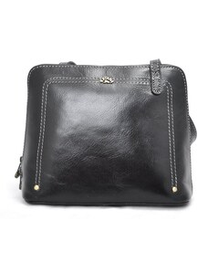 Malá, kompaktní kožená crossbody Katana K66831 01 černá