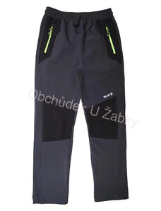 Chlapecké softshellové kalhoty WOLF šedé B2485