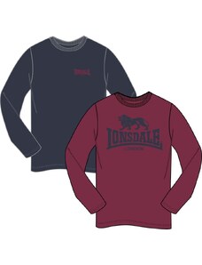 Lonsdale Men's long-sleeved shirt regular fit double pack