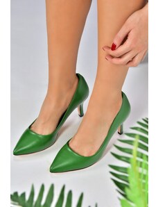 Fox Shoes Green Thin Heels Women's Stiletto